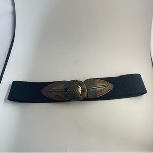 Omega Arrowhead stretch Black Belt size Medium Brads Clasp